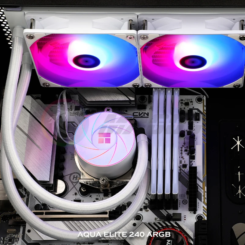 Thermalright240CPUAIOWaterCoolingKitAQUAELITEWHITEARGBAIO