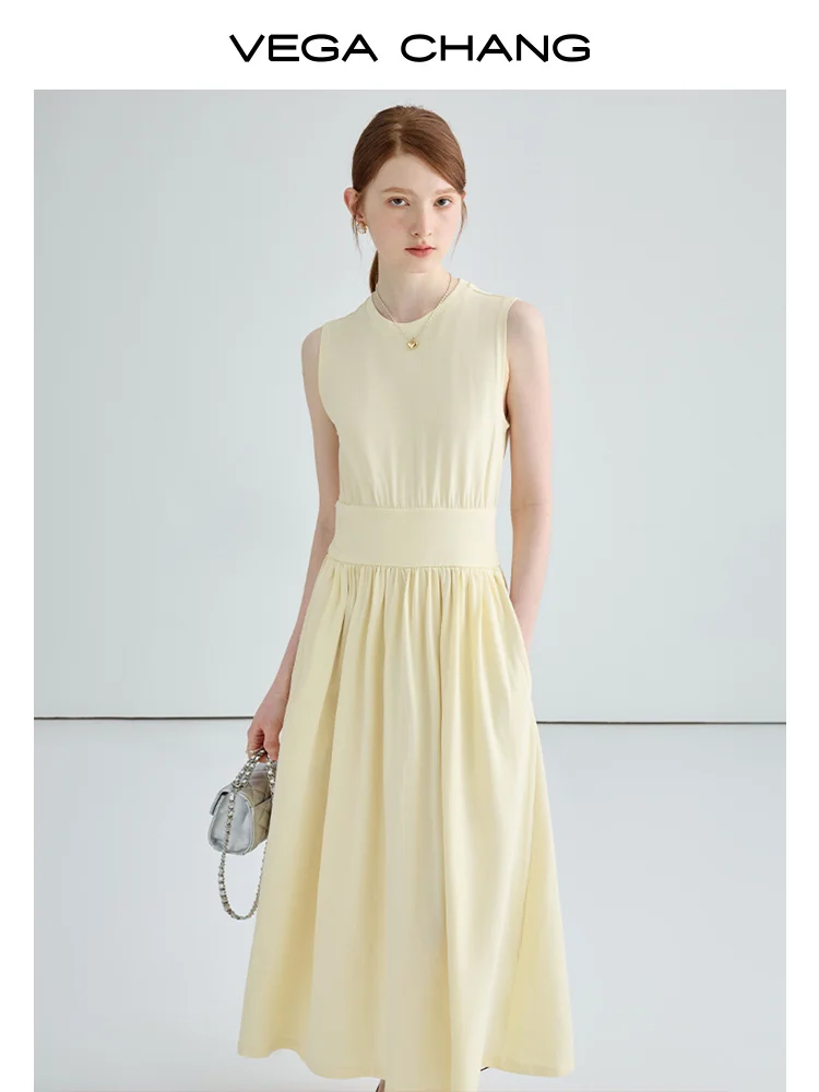 

French Tea Break Dress Women 2023 Summer New Waist Slimming Temperament Sleeveless Sundress