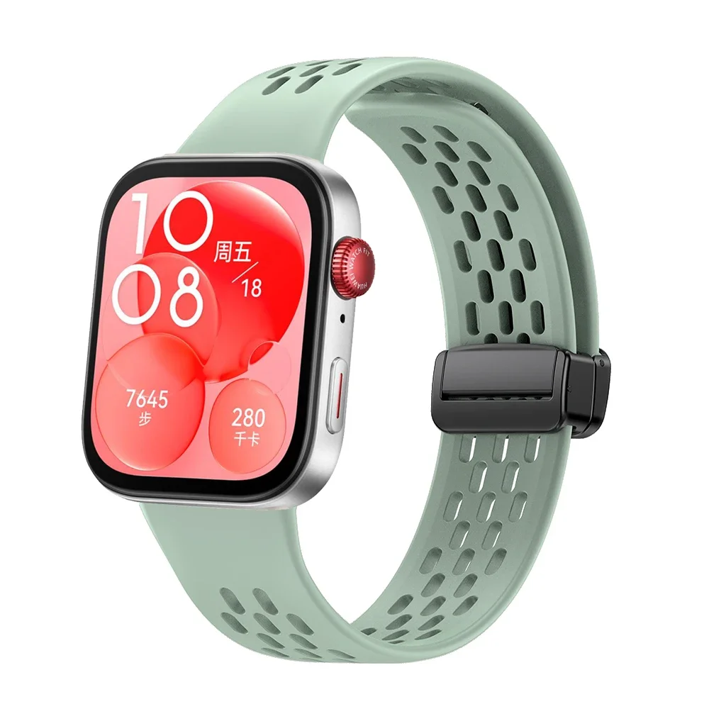 Breathable Magnetic Silicone Strap Bracelet Wristband Replacement