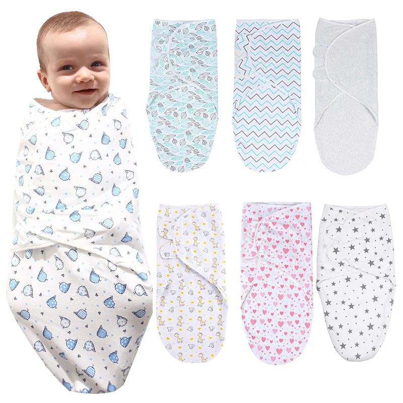 

Newborn Blanket Sleepsack Baby Swaddle Wrap 100% Cotton Soft Infant Newborn Baby Products Blanket & Swaddling Wrap