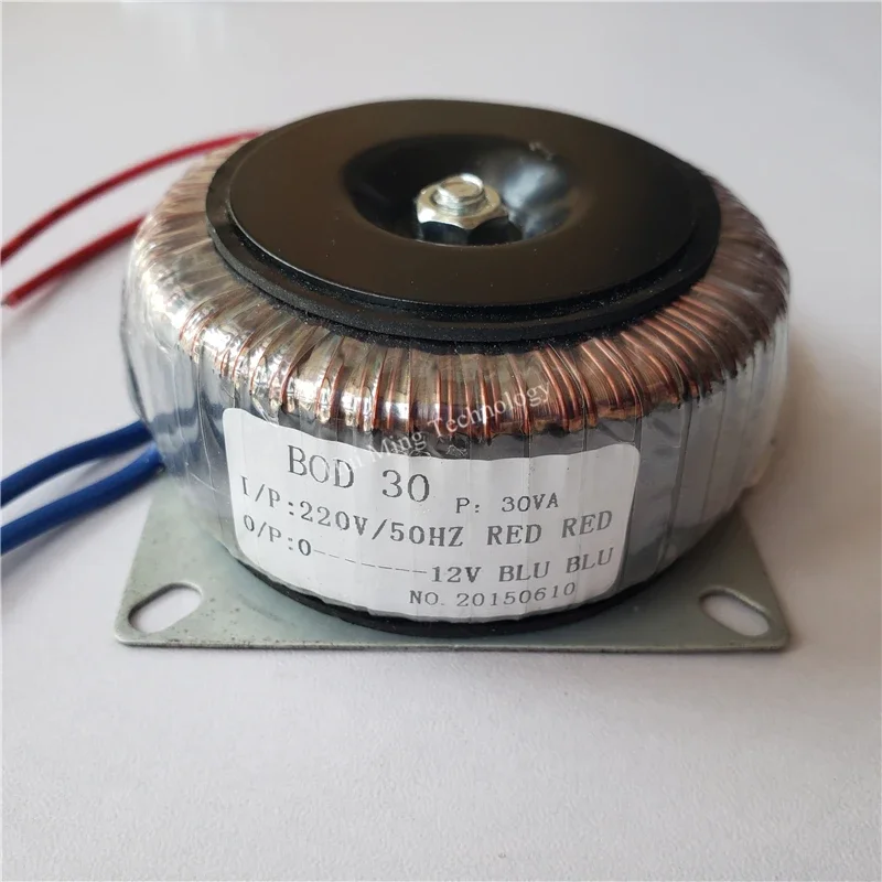 30W Ring Transformer 220V To 12V-0-12V Isolation Transformer Toroidal 24V 15V-0-15V Copper Audio Amplifier Power Supply power supply power transformer