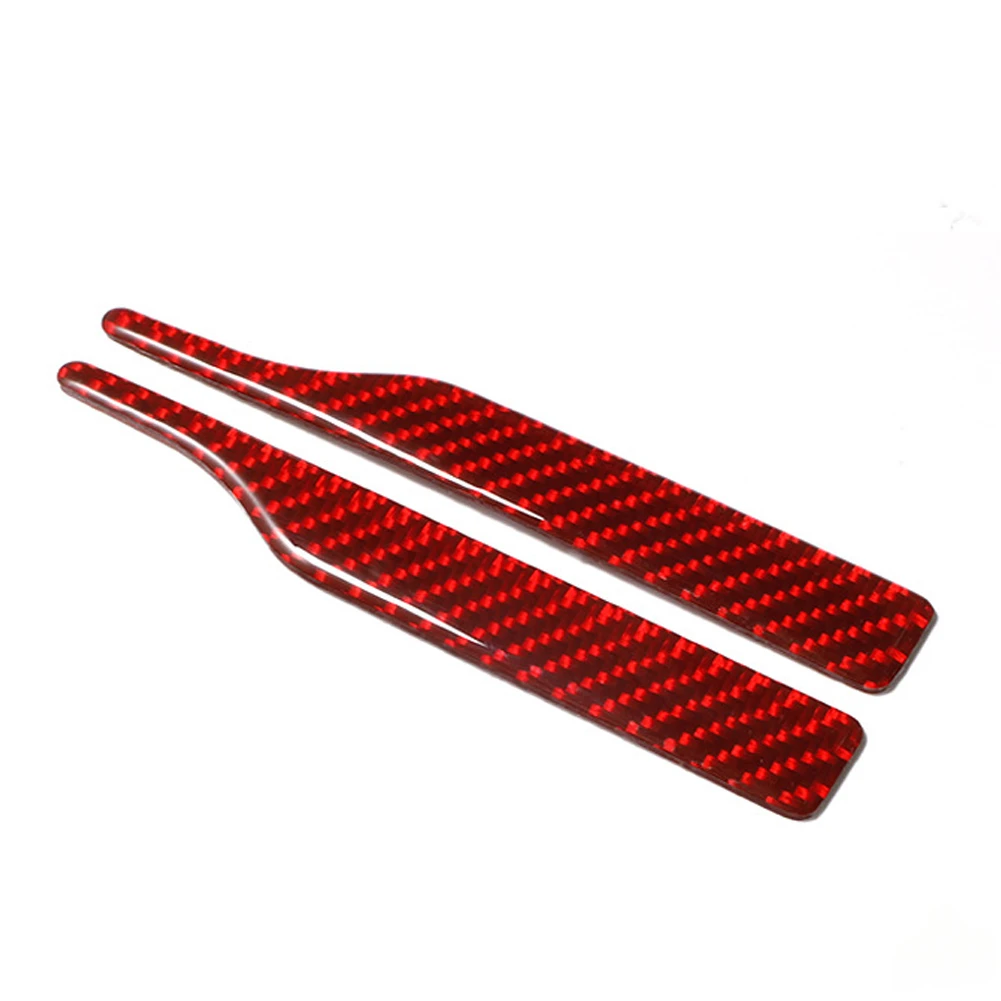 2pcs Carbon Fiber Anti-collision Bumper Sticker Rearview Mirror Anti-Rub Strips Protector For BMW E90 E60 F30 F34 F10 F20 X1