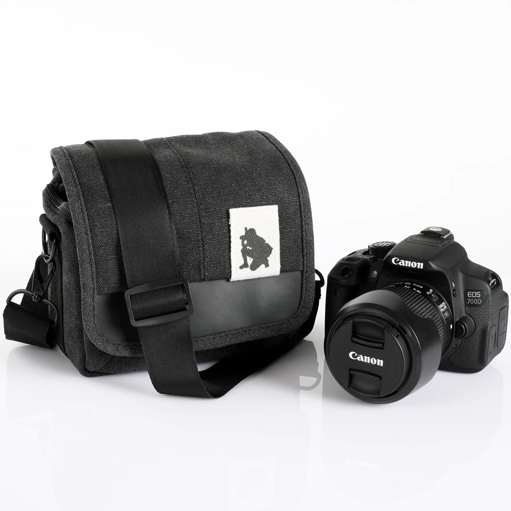 Canvas Camera Bag For Fujifilm X-E4 X-T4 X-S10 X-T200 X-T100