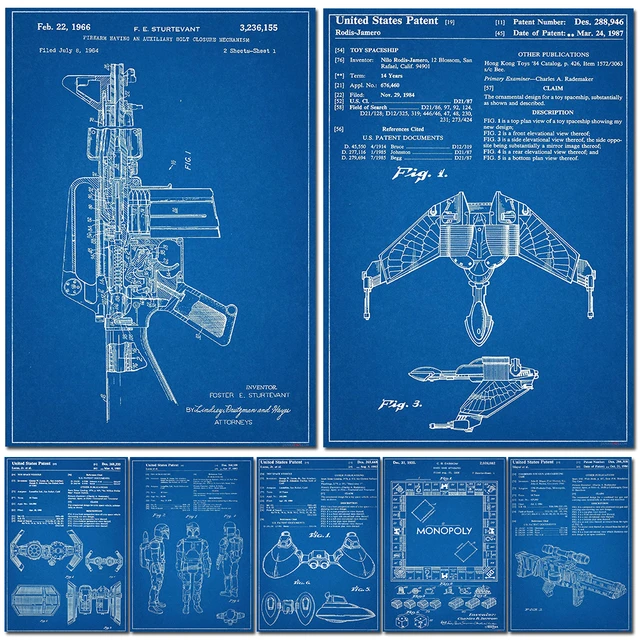 Blueprint Poster Frame, Blueprint Paper Poster