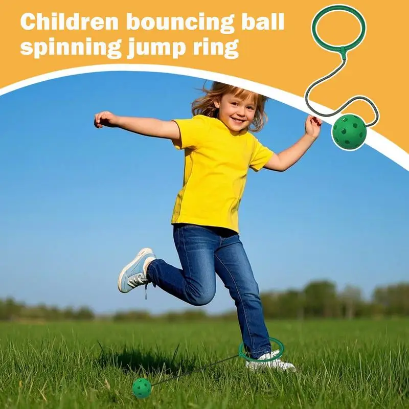 Ankle Skip Ball Rotating Single-Leg Swing Soft Assorted Colors Jumping Ring Coordination Fitness Sports Ball Outside Exercise