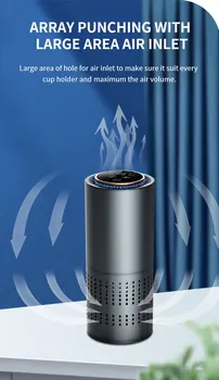 Car-mounted Dust-removing Negative Ion Air Purifier and Desktop UV Sterilization and Disinfection Machine Air Cleaner 1