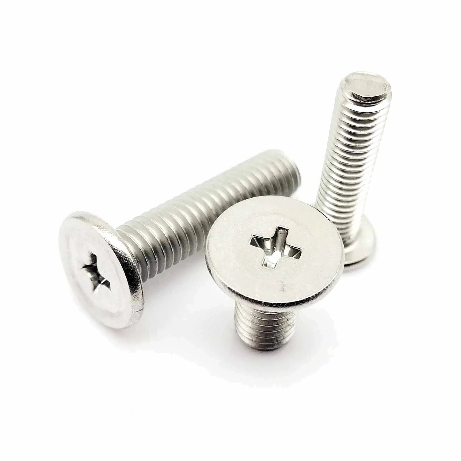 Stainless Steel Screw CM M1.4 M1.6 M2 M2.5 M3 M4 M5 M6 304 A2-70 Cross Phillips Low Ultra Thin Flat Wafer Head
