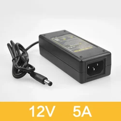Universal DC 12V Lighting Transformer Power Supply Adapter for LED Strips (12V 5A)