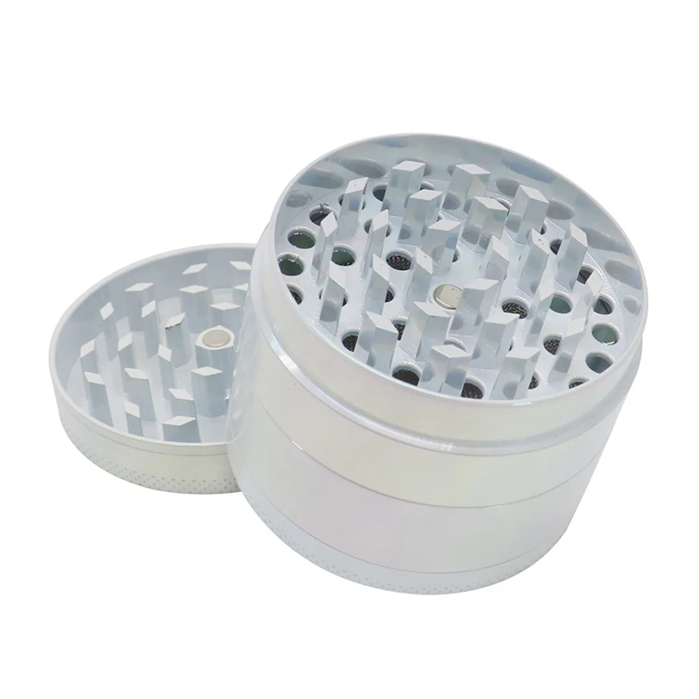 Neon Herb Grinder 4-layer Iridescent Tobacco Grinder Spice Miller Crusher Zinc Alloy 40/50/60mm 5