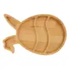 Rabbit Tray Platter Bunny Decor Dishes Easter Egg Shaped Wooden Charcuterie Plate Child 2