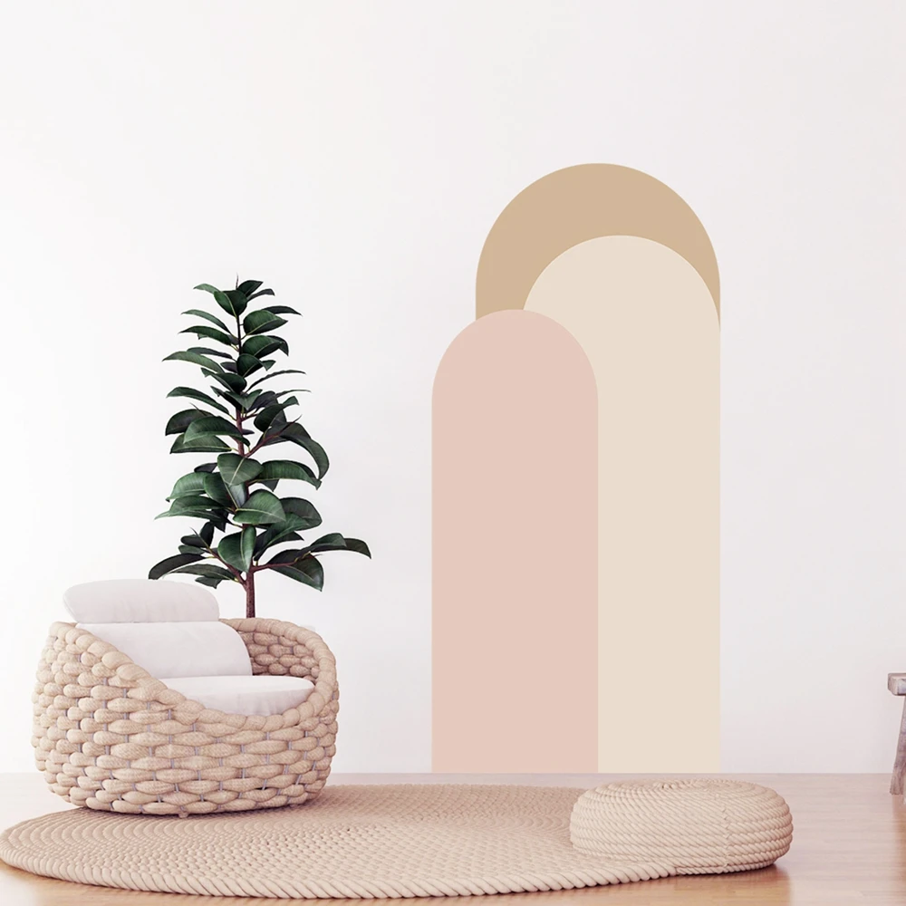 Arch Wall Stickers 52*140cm Geometric Art Decorative Wallpaper Living Room Sofa Background Decoration Self Adhesive Stickers - 3