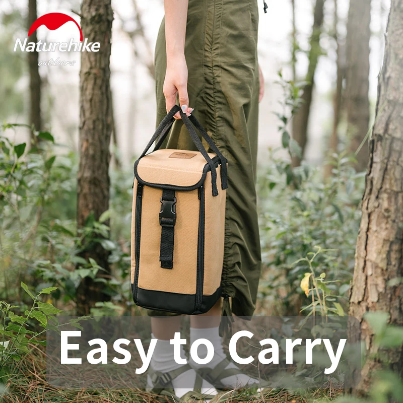 Naturehike Outdoor Camping Easy To Carry Waterproof Handbag Large Opening Zipper Storage Lamp Bag Nature Hike
