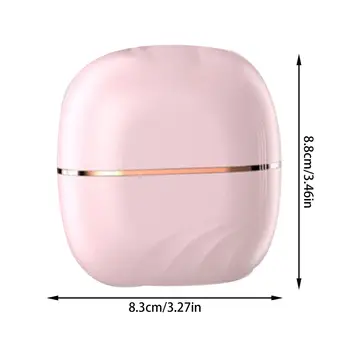 Mini Pink Cordless Hair Straightener Brush