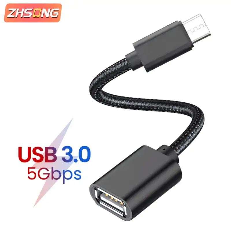 

ZHSONG OTG Adapter Type C Cables OTG USB Cable Type C To USB for Samsung LG S20 Sony Xiaomi Android Phone for Flash Drive 2022
