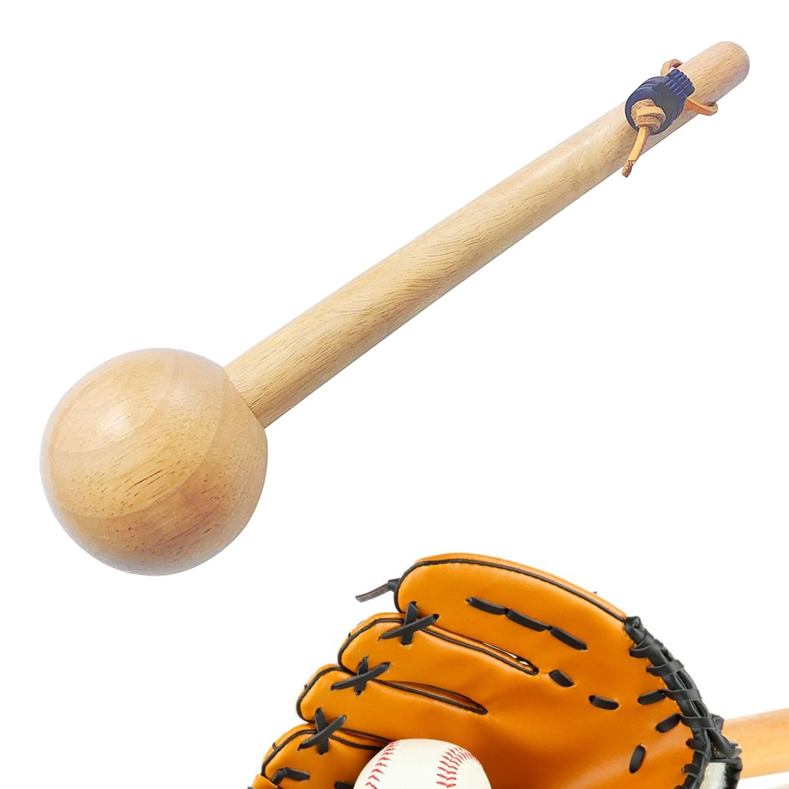 Rubber Wooden Softball Glove Mallet Equipment Sports Training Aid