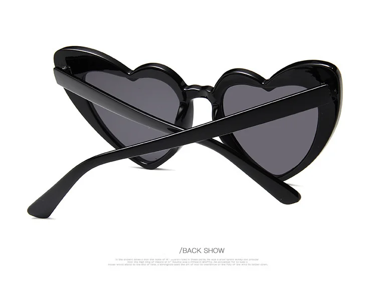 Sunglasses Fashion Versatile Shopping Peach Heart Love Sunglasses Metal Hinge Large Frame Personalized Glasses_voghion.com