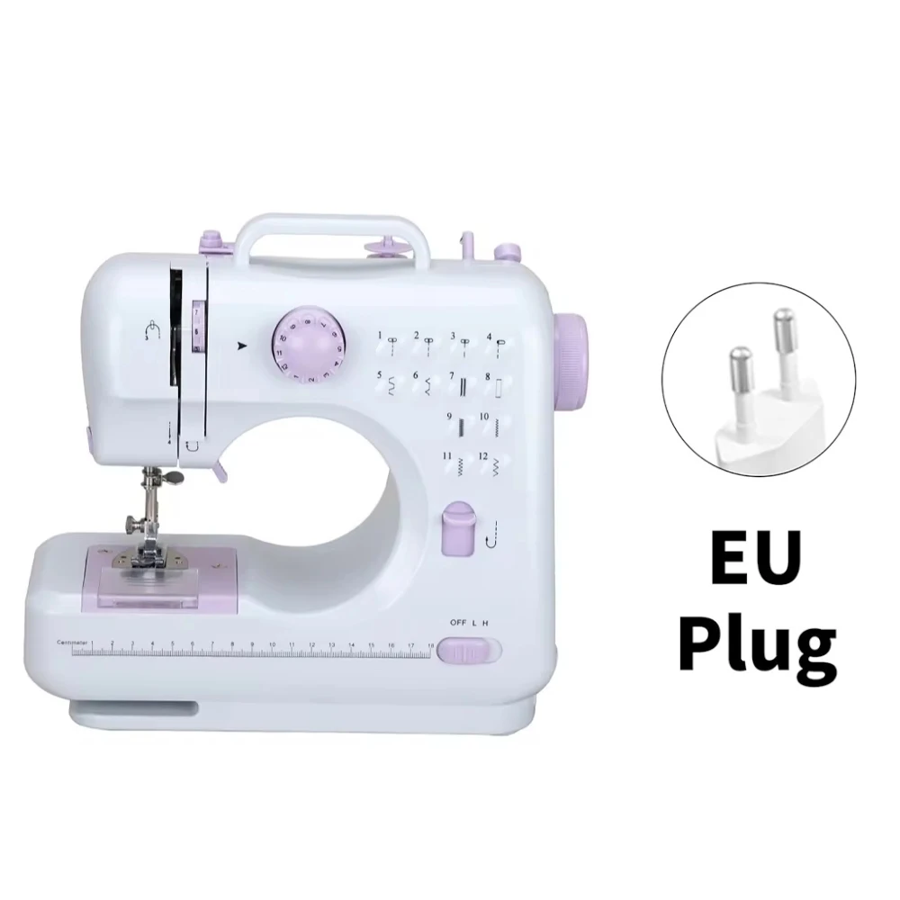 Sewing Machine Household Multi-Function Portable Electric Household Crafting Mending Overlock 12 Kinds of Built Beginners
