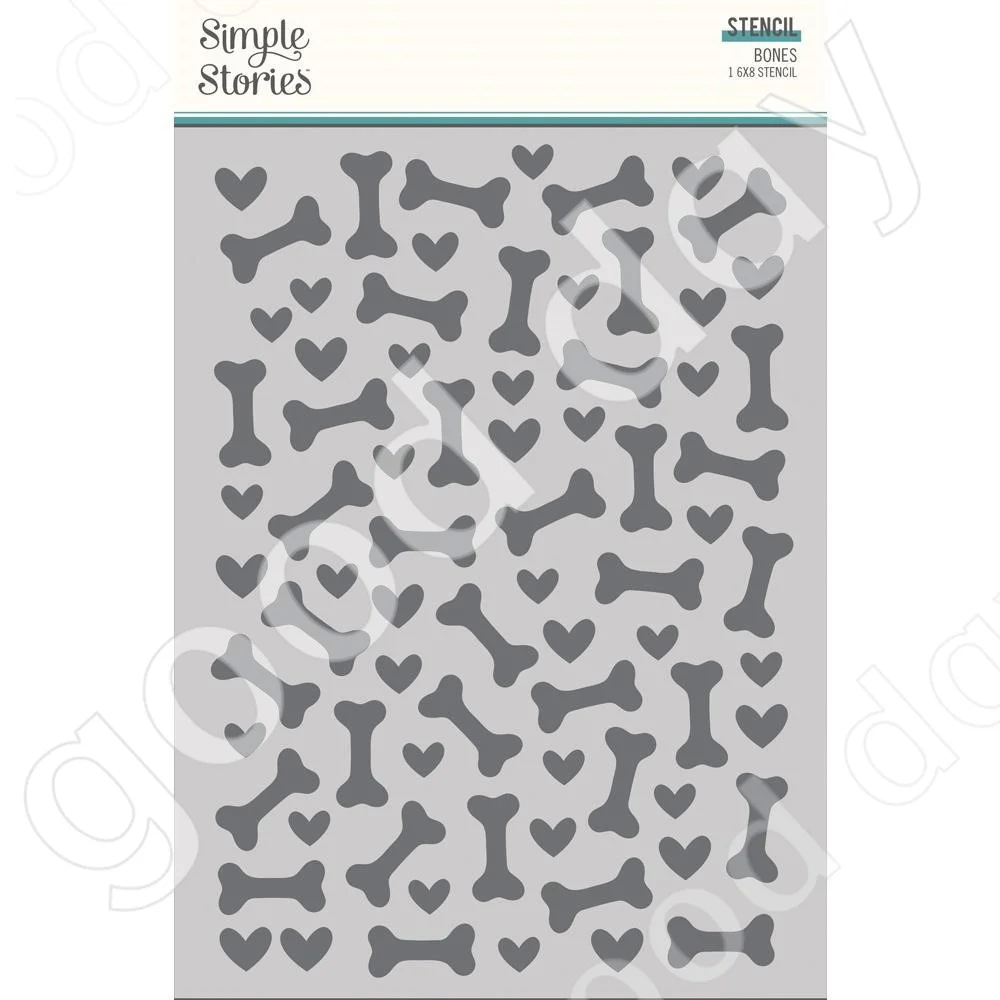  Stencils - Layered Set - Heart Patterns - 6x8