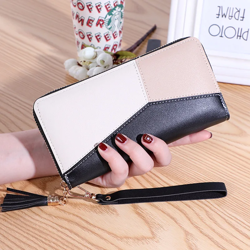 Women Wallet Zipper Coin Purse Long Short Purses Handbags Clutch Cards Holder PU Leather Moneybag Billfold