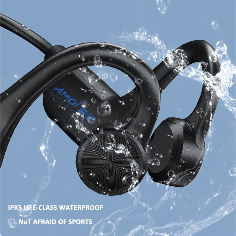 Generic Bone Conduction Earbuds Wireless Bluetooth Headset With Mic Ear