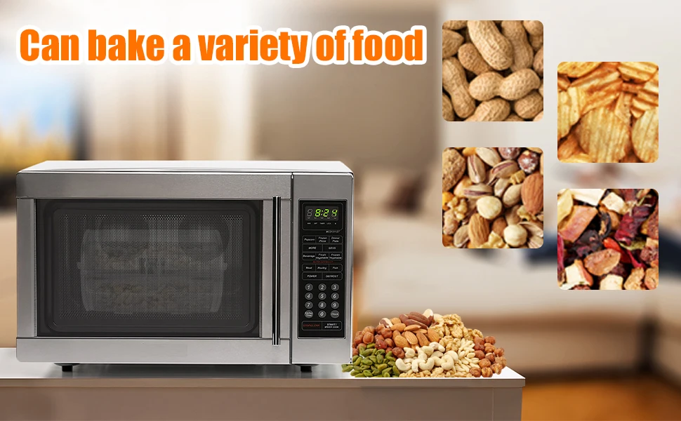 Description Picture 5 of itemOven Cages 360 Degree Rotatable Heating Stainless Steel Oven Racks Rotisserie Basket for Baking Nuts BBQ Roaster Tool