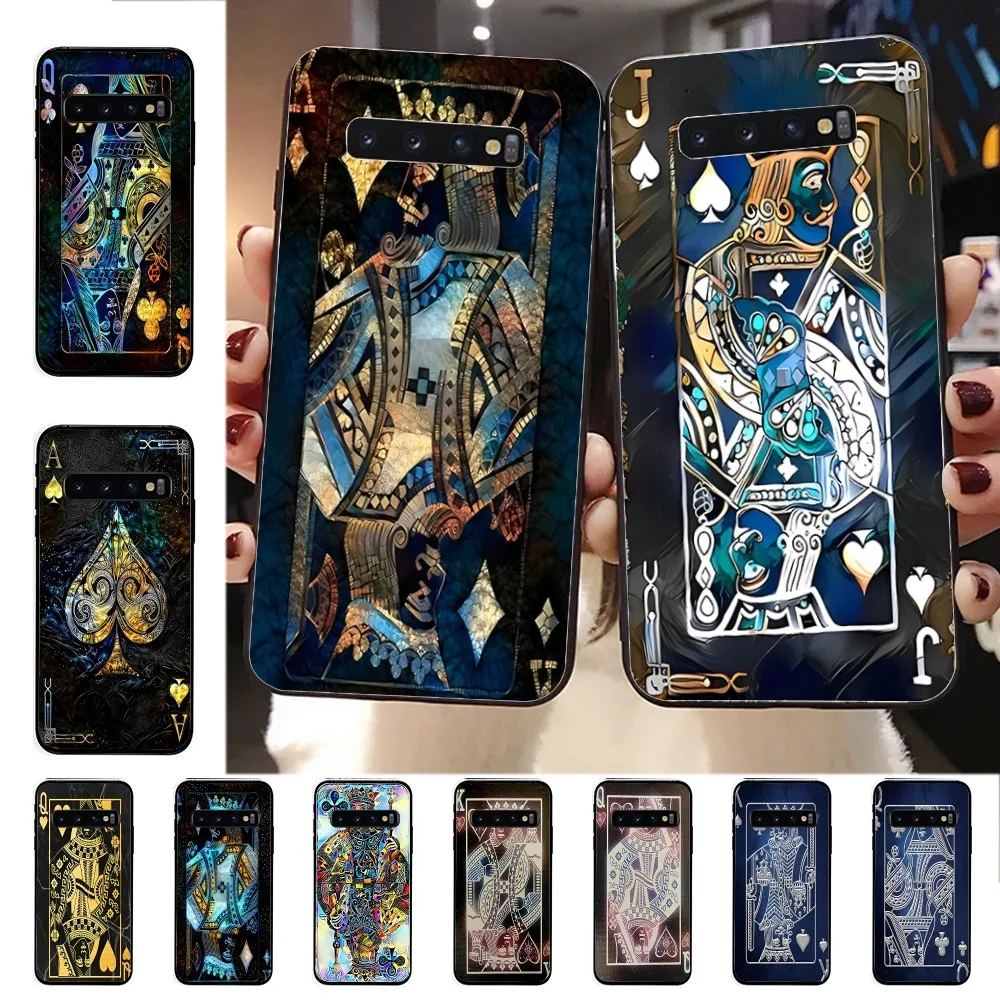 Queen And King Playing Card Art Pictures Custodia Per Telefono Per Samsung S 9 10 20 21 22 23 30 23Plus Lite Ultra Fe S10Lite Fundas