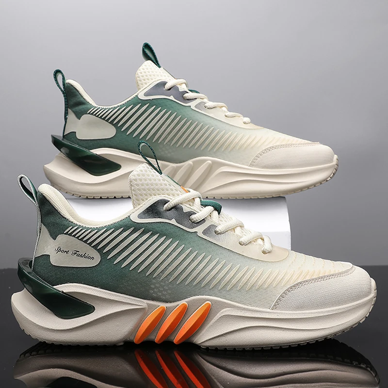 

Мужские дышащие кроссовки для бега, всесезонные мужские кроссовки, мужская спортивная Нескользящая повседневная спортивная обувь для улицы, 2023