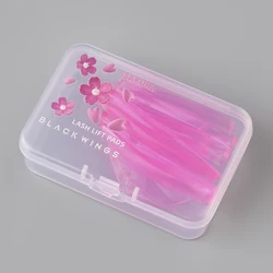 Pink Silicone Eyelash Perming Pad Kit - 5 Pairs of Lifting Shields and Curler Tools (5pairs pink)