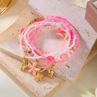 Bohemian Shell & Starfish Beaded Bracelet Set for Women - Image 6