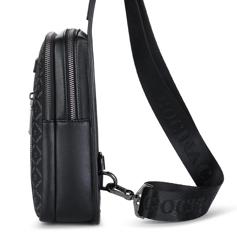 Chest Bag Men's Shoulder Messenger Bag Leisure Crossbody Waterproof and Hard-Wearing Oxford Cloth Cross Body Chest Trend