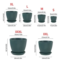 Pots for Plants Balconies Planting Potted Flower Pot Plastic Flower Pots Succulent Plant Pots Tray Garden Desktop Decoration
5