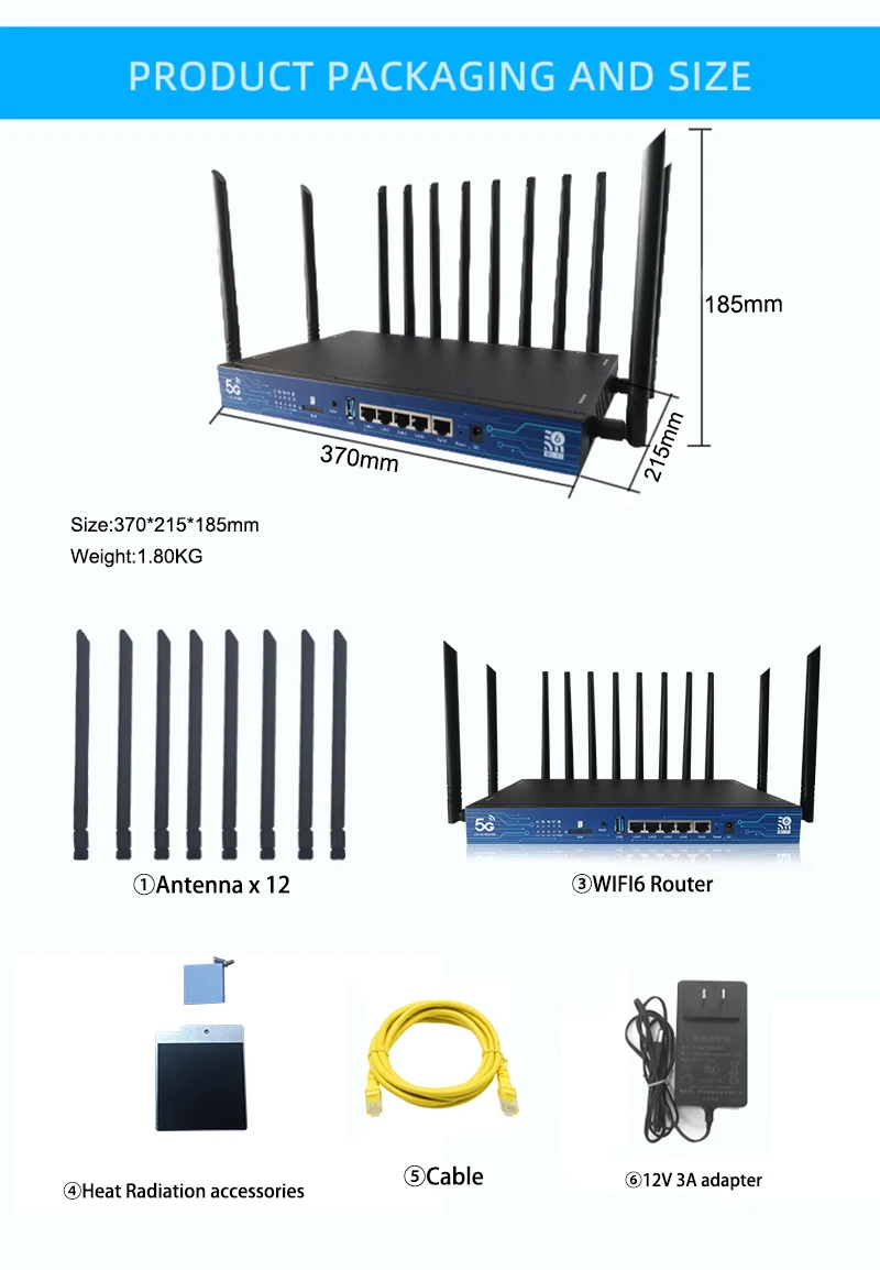 Zbt-Wifiルーター5g,SIMカード付き,3600mbps,wifiレート,2.4g