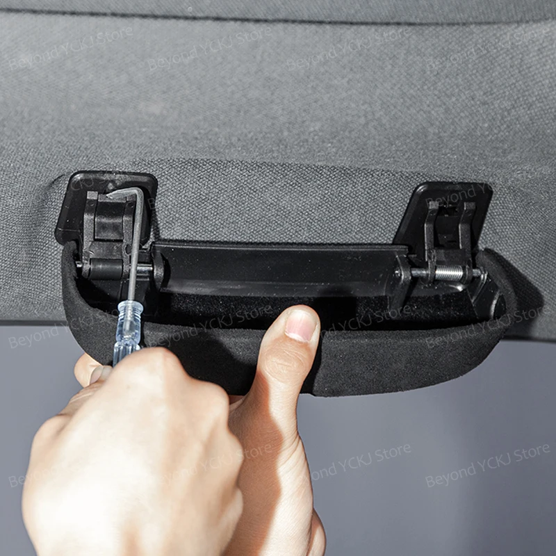 Toyota Land Cruiser 250 Prado Lc250 2024-25 고급 하이 엔드 스웨이드 자동차 안경 케이스 박스 용 자동차 안경 케이스 주최자 보관함