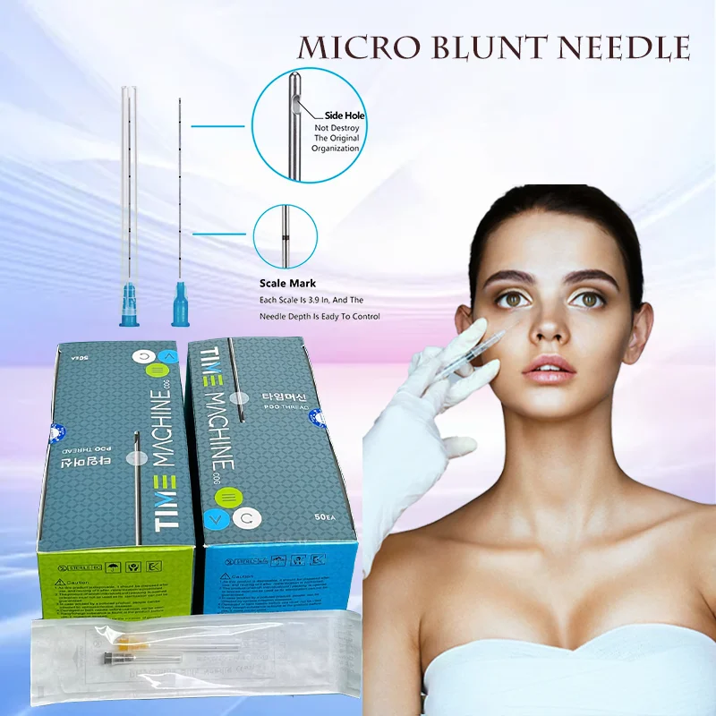 50pccs/box Blunt needle beauty needle disposable 23G25G27G subcutaneous injection beauty tool