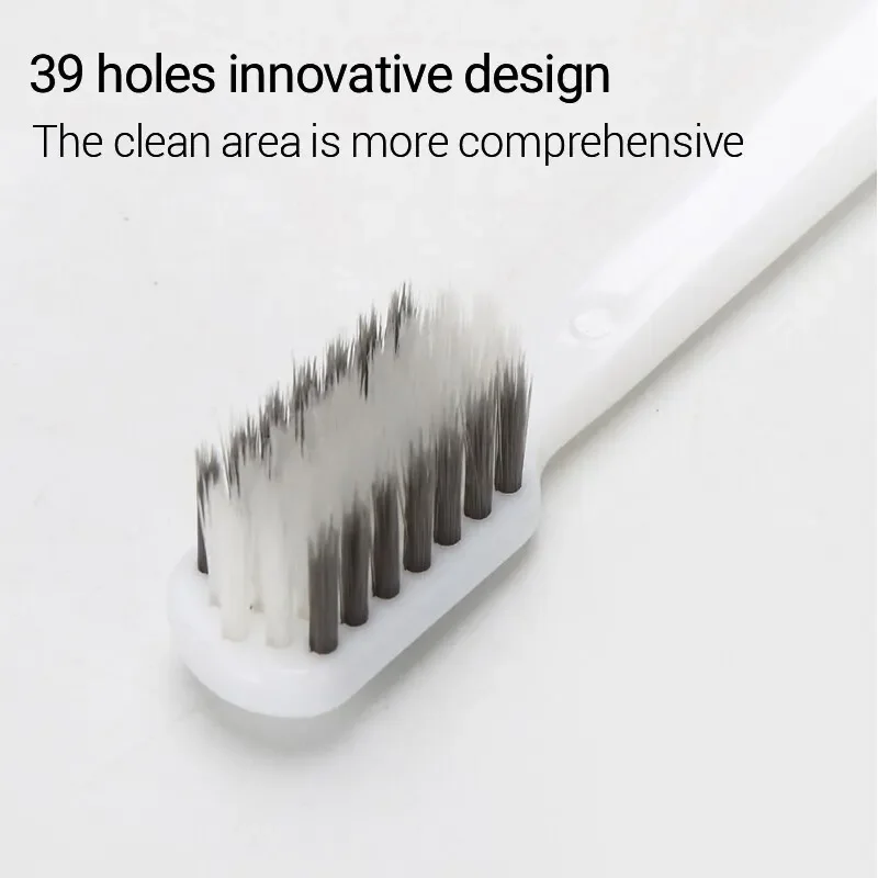 Sustainable Bamboo Charcoal Toothbrush Set with Soft Bristles