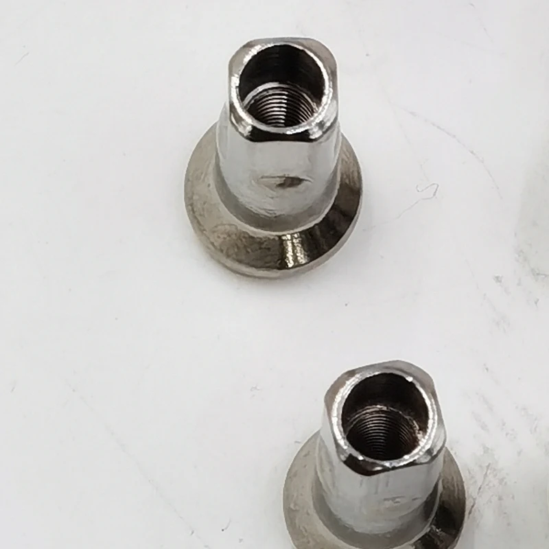 Length 19mm Material 304 Stainless Steel 9G Spoke's Nipples Suit for Diameter 3.4-3.5mm Spokes Thread Spec 6-40 Sliver Caps