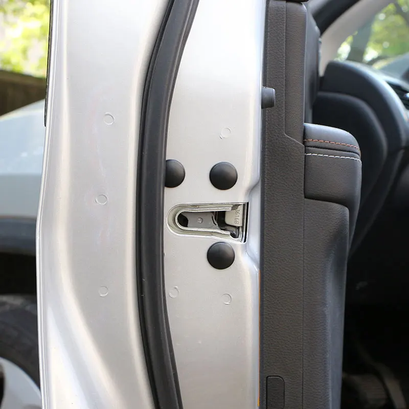 ABS Auto Tür Stopper Abdeckung Auto Türschloss Türen Schraube Abdeckungen Aufkleber für Peugeot 308 408 208 2008 3008 für citroen C4 Teile