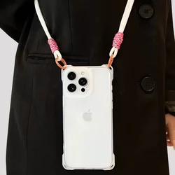 Crossbody Lanyard Case with Neck Cord Strap and TPU Cover for Huawei Nova 12 (Clear)