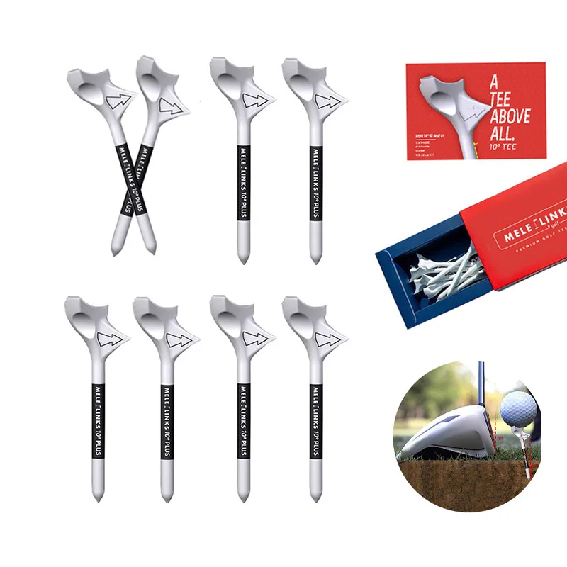

Golf Tee Set Stronger Ball Holder Golf Tees 10° Diagonal Insert Rhombic Stand Plastic Supplies for Golf Putter Accessories Gift
