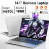 14.1" Intel N3700 Laptop Computer Windows 11 Pro DDR3 16GB RAM Ultrabook 512GB 1TB SSD Portable Notebook PC Office Study Laptops