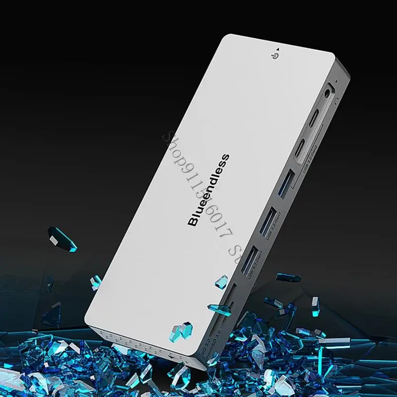 노트북 및 태블릿 45BA용 4K HDTV 이더넷 100WPD 충전 14 포트가 있는 고속 USB C 허브