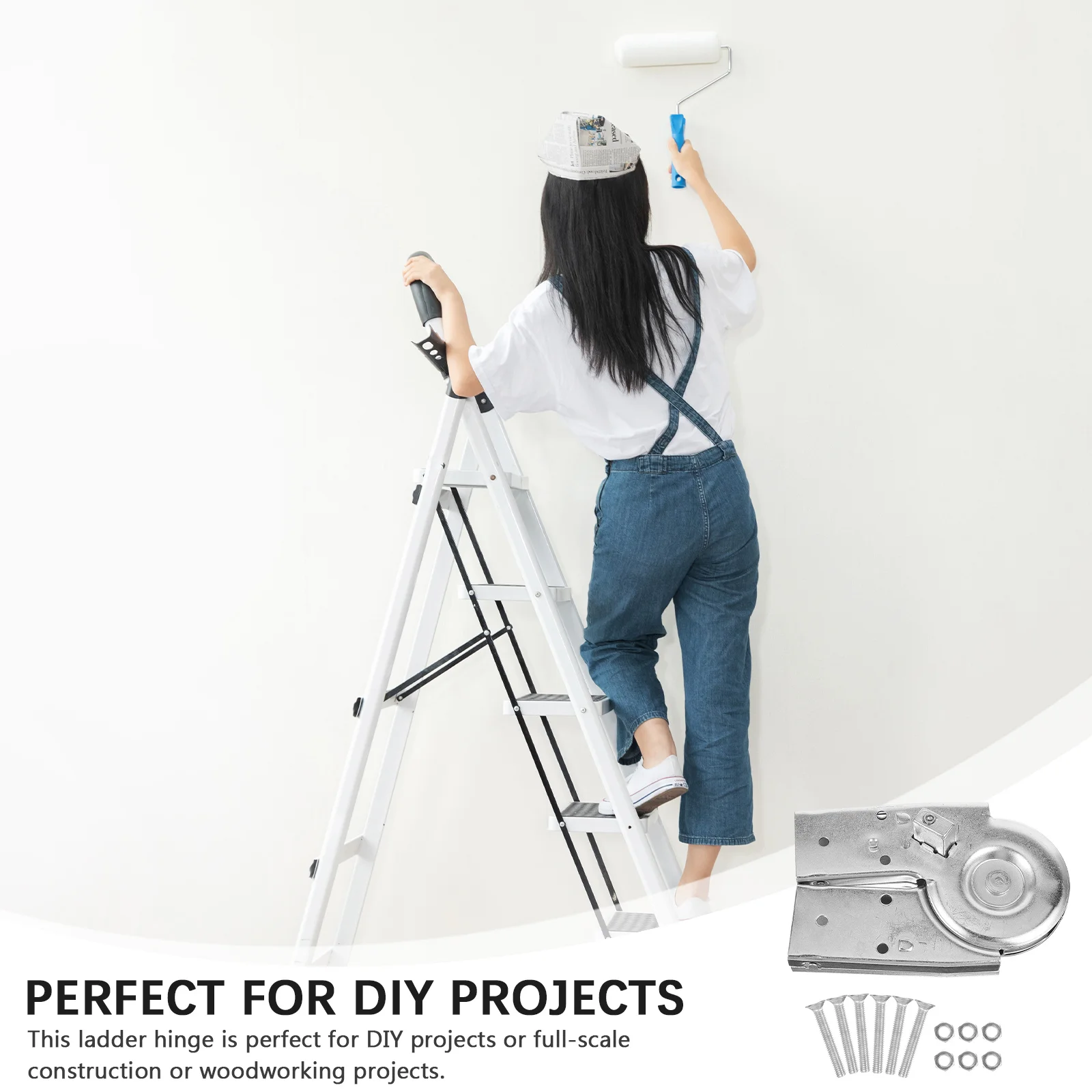 Aluminum Alloy Heavy Duty Step Ladder Hinge Connector Joint Foldable Ladder Accessories Construction Tools Attic Parts