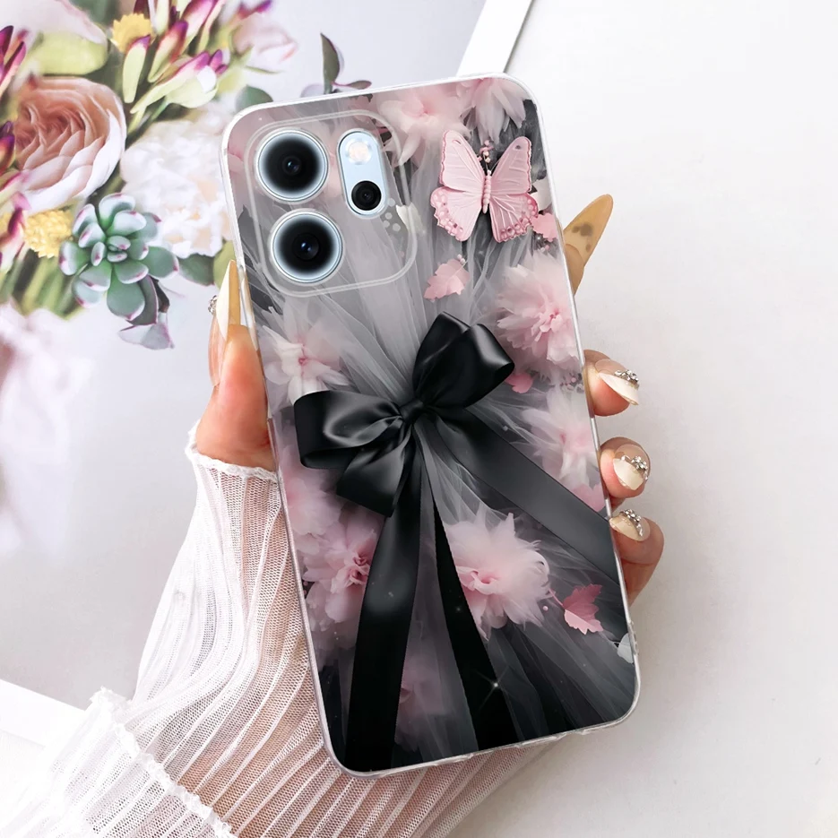 Colorful Flowers Painted Soft Slim Phone Case Cover