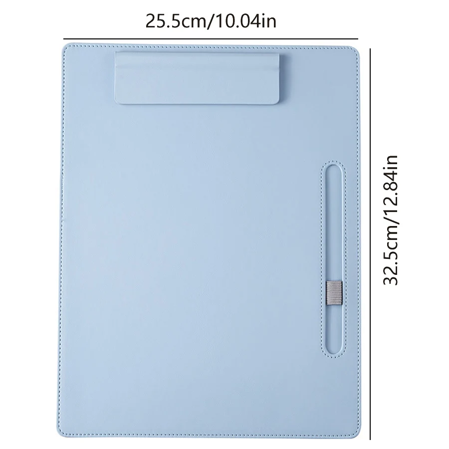 A4 leather writing clip, business folder, data book, office storage menu clip, contract book clip, music score clip 6