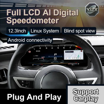 Panel de Instrumentos con Velocímetro Digital LCD de 12.3 Pulgadas, Actualización del Tablero del Automóvil con CarPlay para Chevrolet Camaro 2010-2015, Accesorios para Automóviles 1