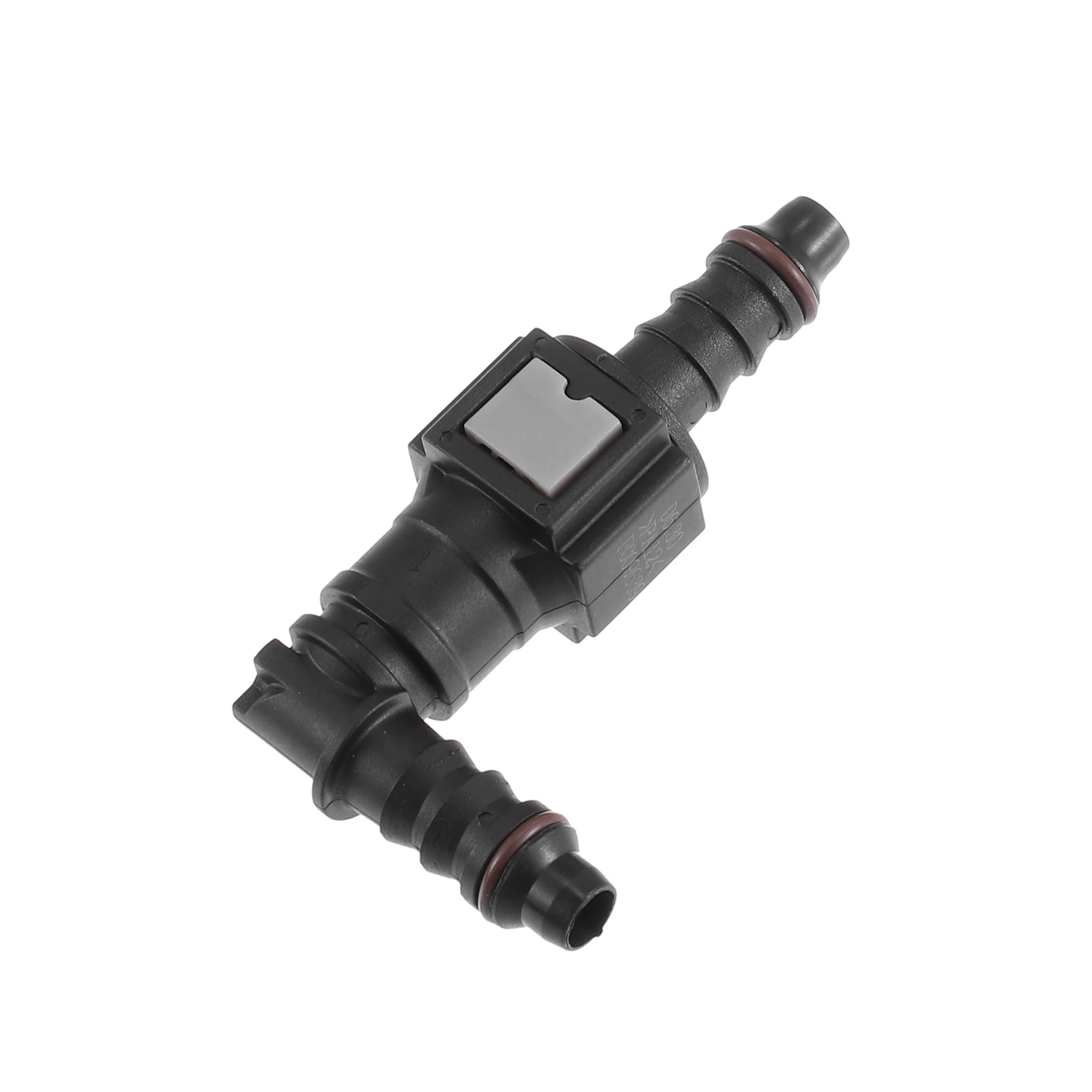 Fuel Line Hose Quick Release Connector 2 Set 4Pcs 6.3mm 7.89mm 8mm 90 Degree Bend Disconnect Hose Fuel Line Coupler