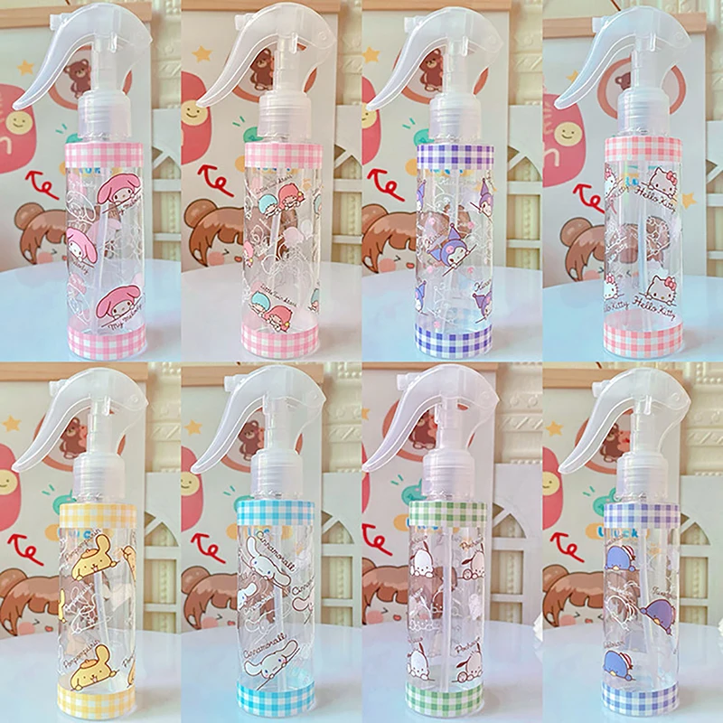 

120 мл бутылка для дозирования жидкости Hello Kitty Sanrio Kawaii Anime Kuromi милый мультяшный Cinnamoroll Pom Purin бутылка для косметики для воды