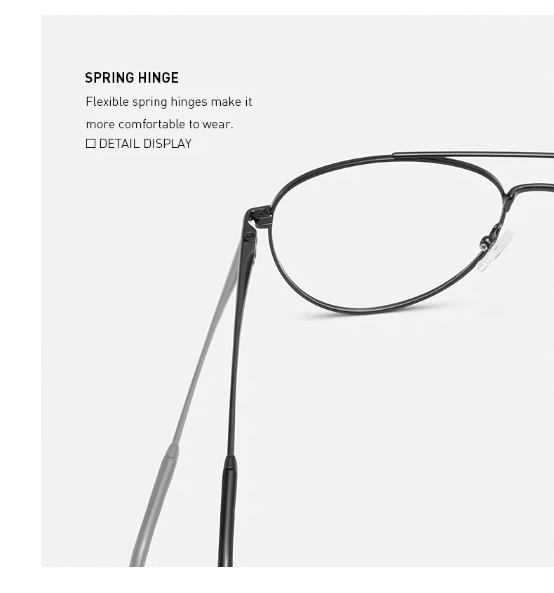 MERRYS DESIGN Klassische Pilot Brillengestelle Für Männer Frauen Titanlegierung Optische Brillen Männliche Luxus Brillengestelle S2456 – Detail 8