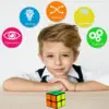 Magic Cube 2x2x2 Magic Speed Cube 2x2 Cube Smooth 3D Puzzle Toy Mini Pocket Twist Toy Educational Toys for Boys Girls Kids Adult 4