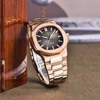 2025 New PAGANI DESIGN Rose Gold Men's Watches Luxury Automatic Watch For Men Mechanical Wristwatch Waterproof AR Sapphire Clock 4